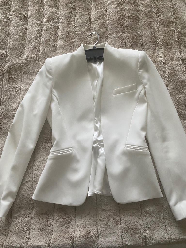 Generation Love White Sebas Peplum Jacket - Size Xs
